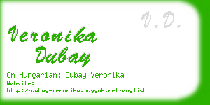 veronika dubay business card